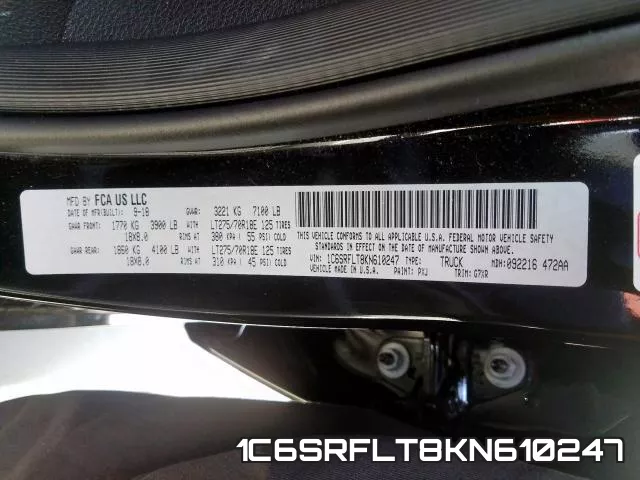 1C6SRFLT8KN610247 фото 2