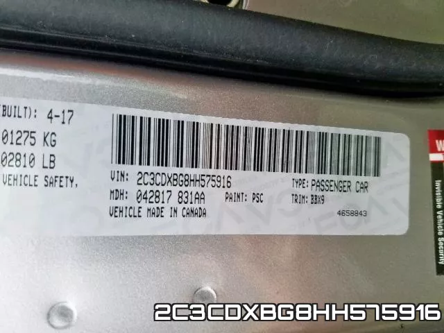 2C3CDXBG8HH575916 фото 2