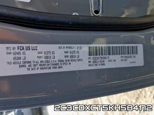 2C3CDXCT5KH584172 фото 2