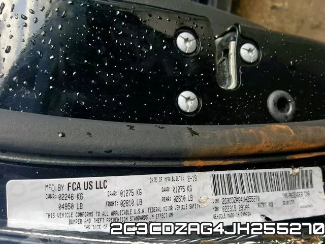2C3CDZAG4JH255270 фото 2
