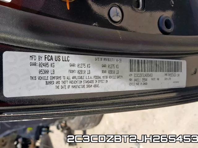 2C3CDZBT2JH265453 фото 2