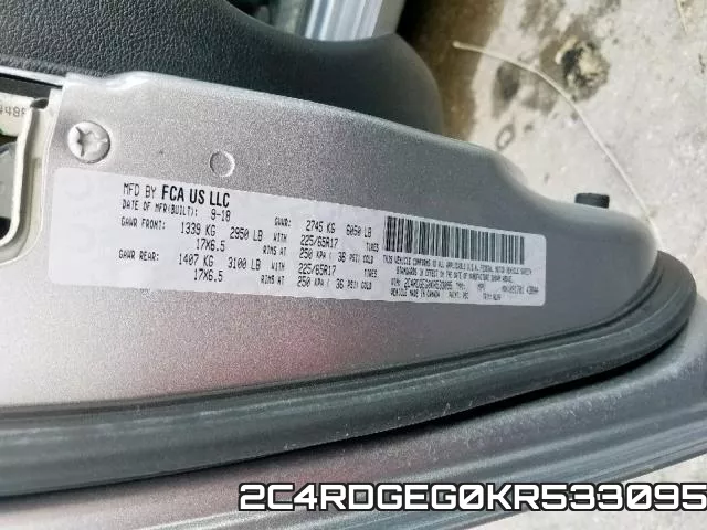 2C4RDGEG0KR533095 фото 2