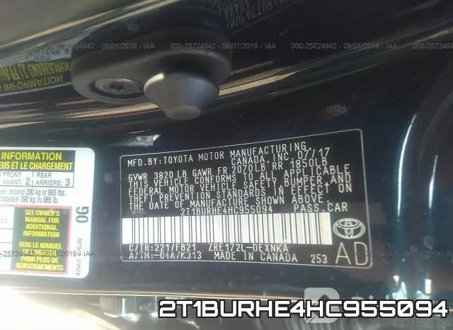 2T1BURHE4HC955094 фото 10