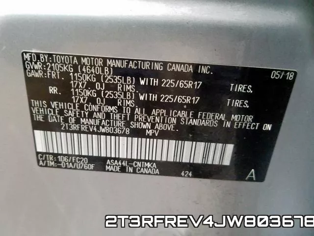 2T3RFREV4JW803678 фото 2