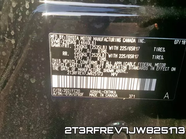 2T3RFREV7JW825173 фото 2