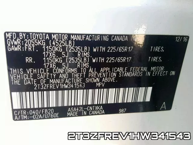 2T3ZFREV1HW341543 фото 2