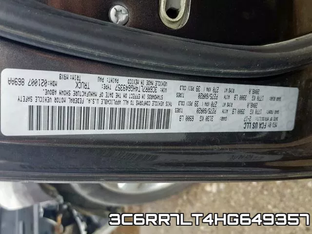 3C6RR7LT4HG649357 фото 2