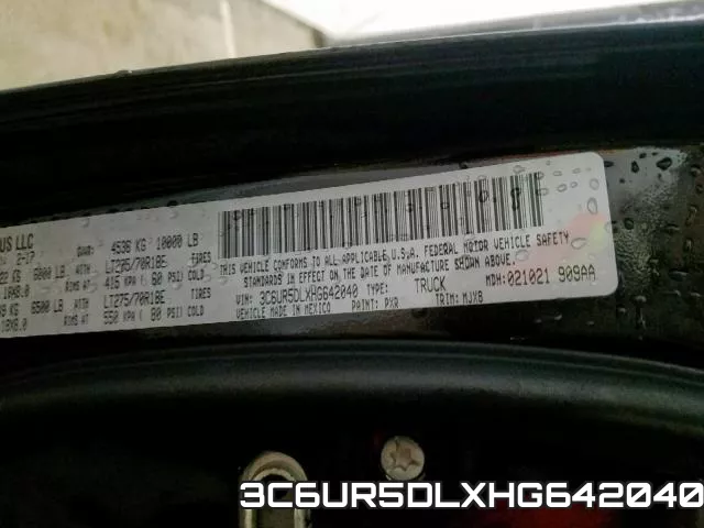 3C6UR5DLXHG642040 фото 2