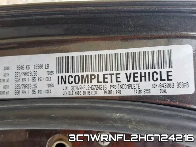 3C7WRNFL2HG724216 фото 2