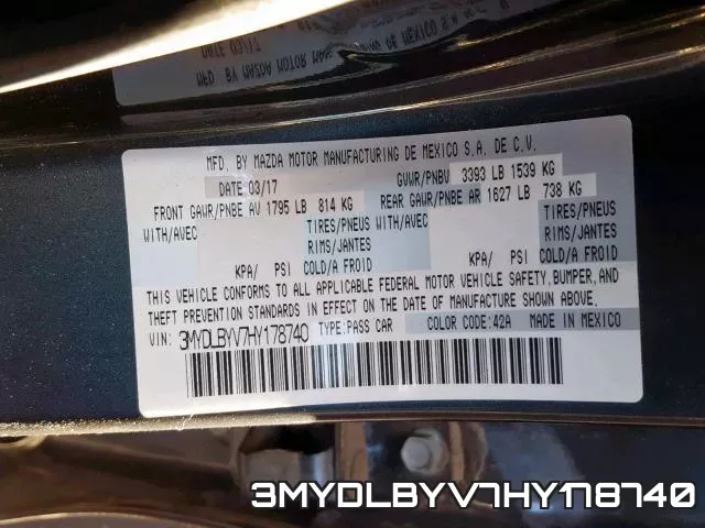 3MYDLBYV7HY178740 фото 2