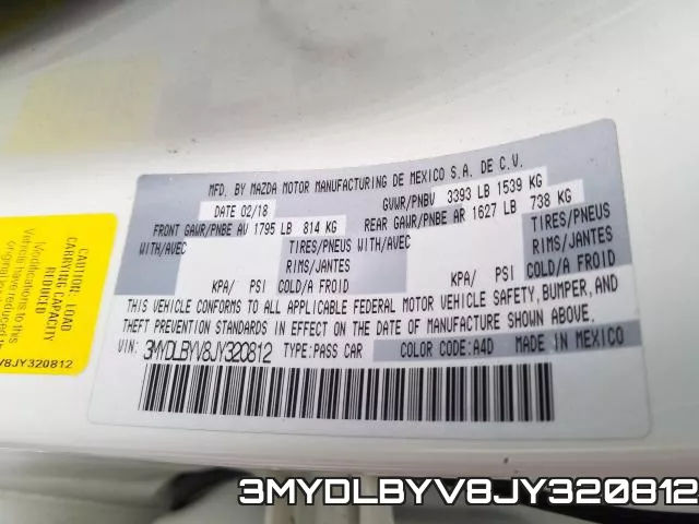 3MYDLBYV8JY320812 фото 2