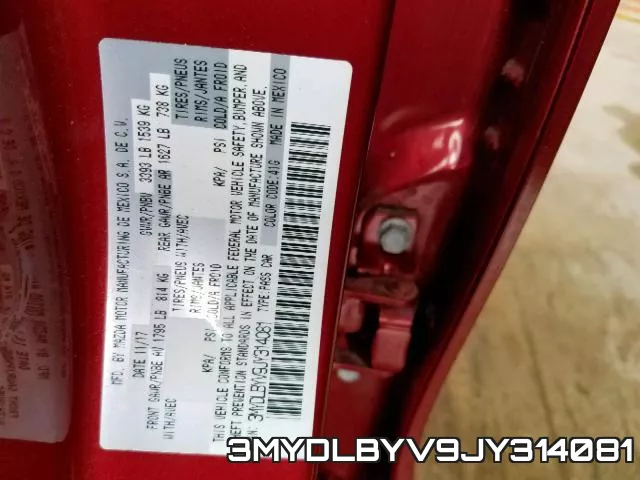 3MYDLBYV9JY314081 фото 2