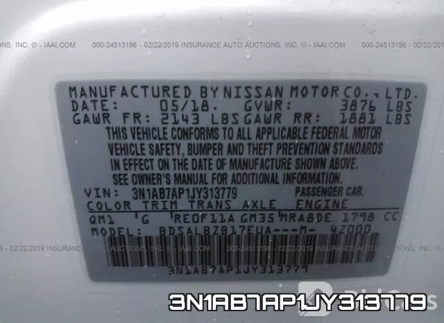 3N1AB7AP1JY313779 фото 10