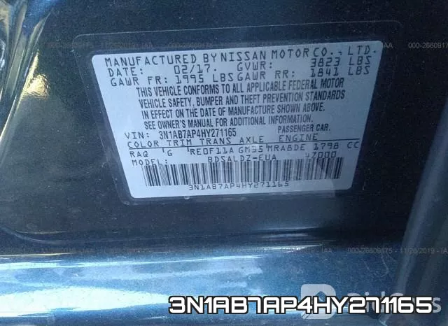 3N1AB7AP4HY271165 фото 10