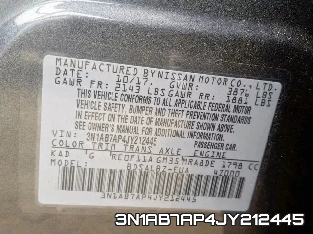3N1AB7AP4JY212445 фото 2