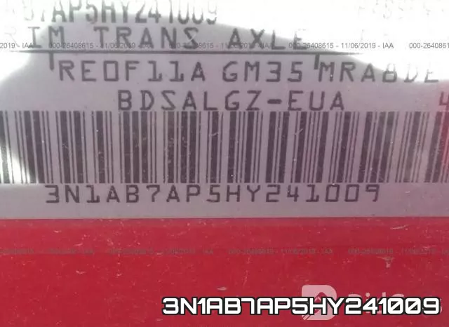 3N1AB7AP5HY241009 фото 10