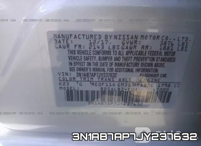 3N1AB7AP7JY237632 фото 9