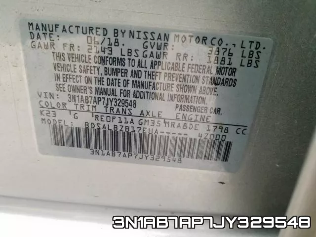 3N1AB7AP7JY329548 фото 2
