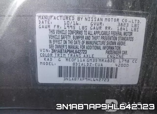 3N1AB7AP9HL642723 фото 10