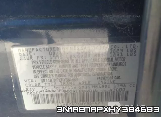 3N1AB7APXHY384683 фото 10