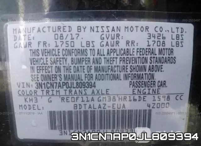3N1CN7AP0JL809394 фото 10