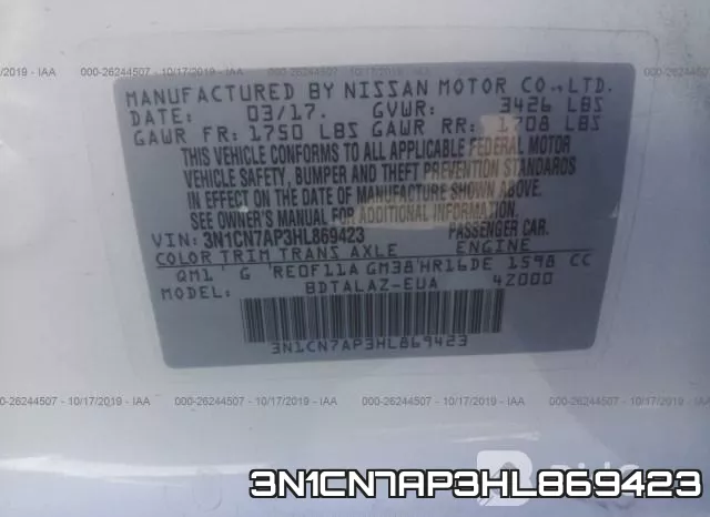 3N1CN7AP3HL869423 фото 10