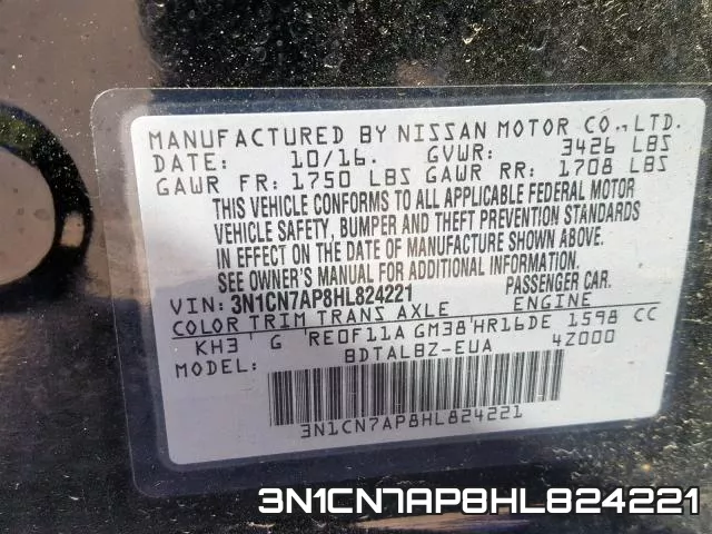 3N1CN7AP8HL824221 фото 2
