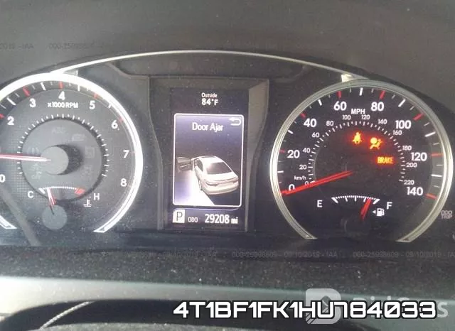 4T1BF1FK1HU784033 фото 8