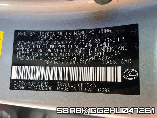 58ABK1GG2HU047261 фото 2