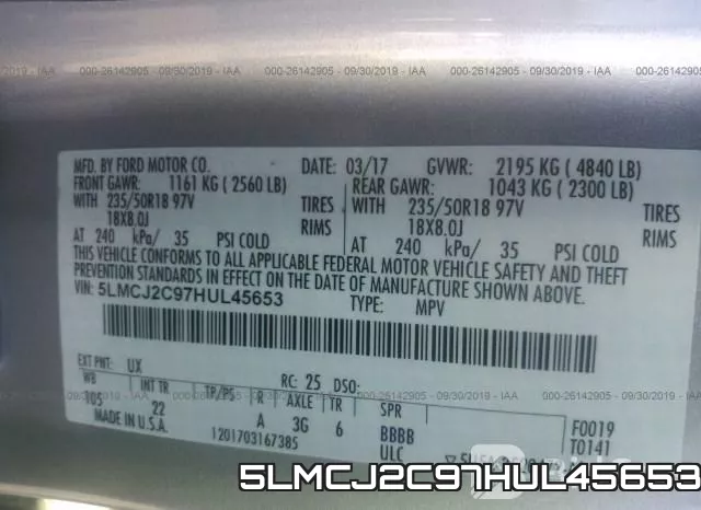 5LMCJ2C97HUL45653 фото 10