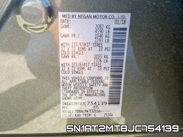 5N1AT2MT8JC754139 фото 2