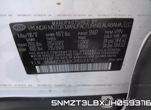 5NMZT3LBXJH059376 фото 10