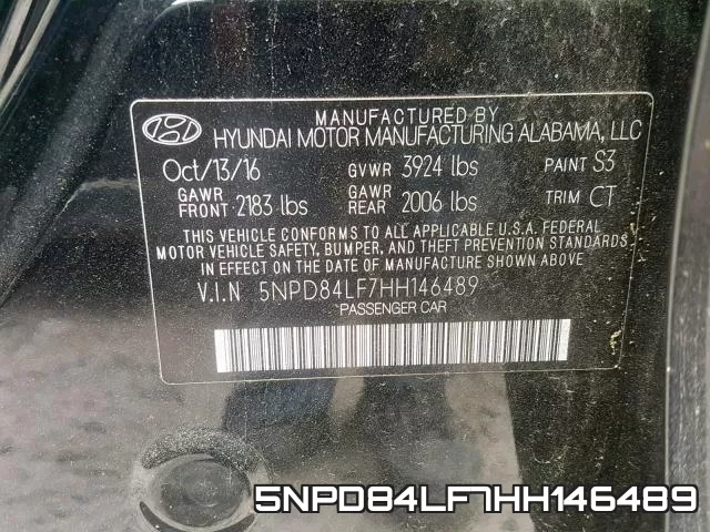 5NPD84LF7HH146489 фото 2