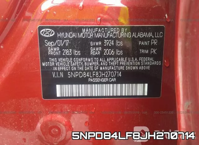5NPD84LF8JH270714 фото 10