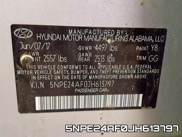 5NPE24AF0JH613797 фото 2