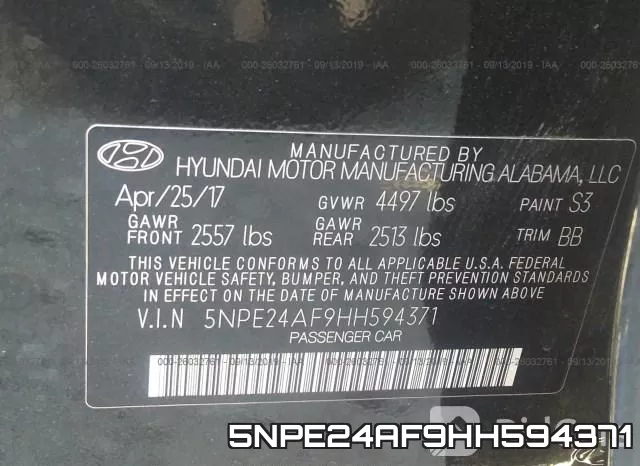 5NPE24AF9HH594371 фото 10
