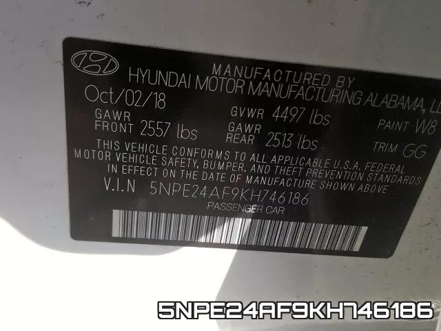 5NPE24AF9KH746186 фото 2