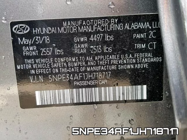 5NPE34AF1JH718717 фото 2