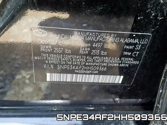 5NPE34AF2HH509366 фото 2