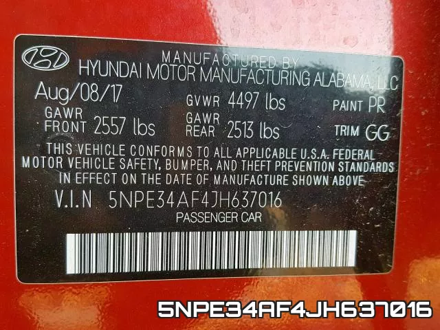 5NPE34AF4JH637016 фото 2