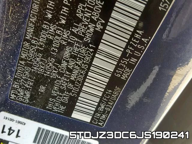 5TDJZ3DC6JS190241 фото 2