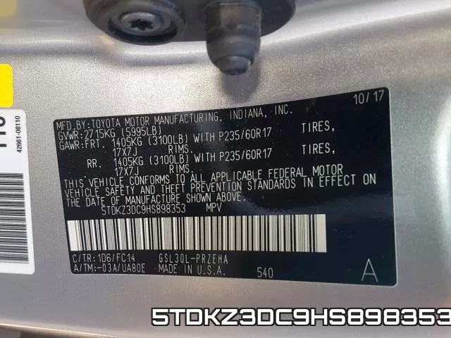 5TDKZ3DC9HS898353 фото 2