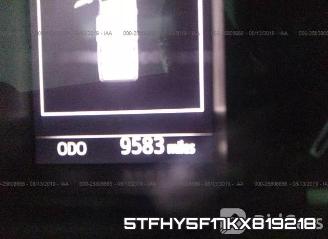 5TFHY5F17KX819218 фото 8