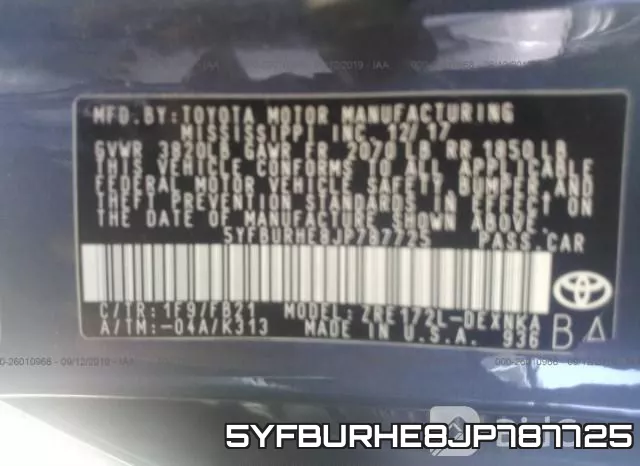 5YFBURHE8JP787725 фото 10