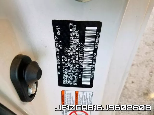 JF1ZCAB16J9602608 фото 2