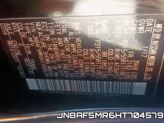 JN8AF5MR6HT704579 фото 2