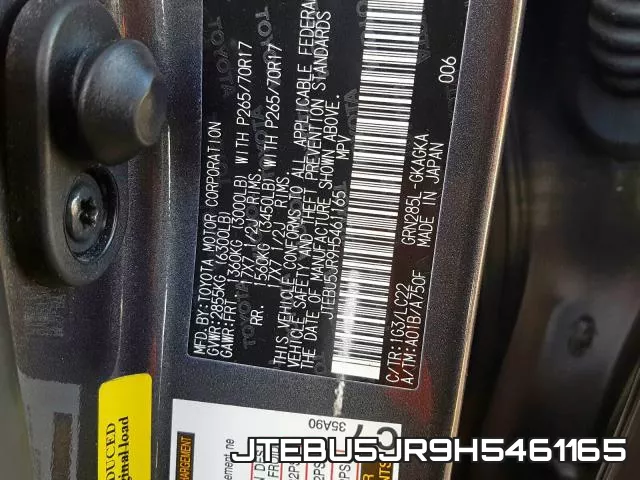 JTEBU5JR9H5461165 фото 2