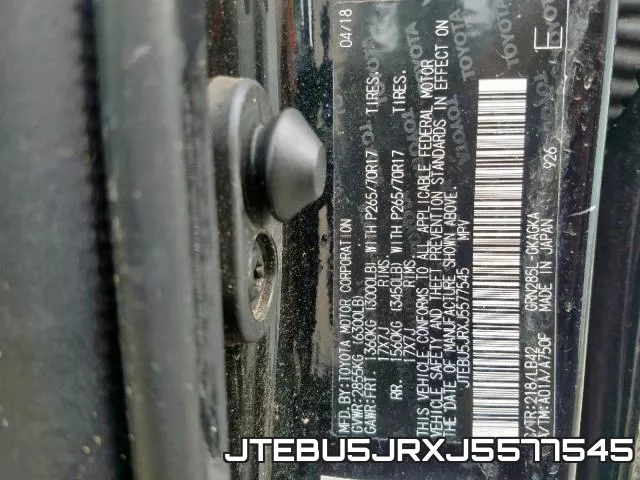 JTEBU5JRXJ5577545 фото 2