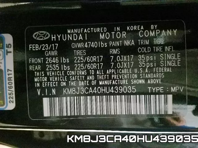 KM8J3CA40HU439035 фото 2