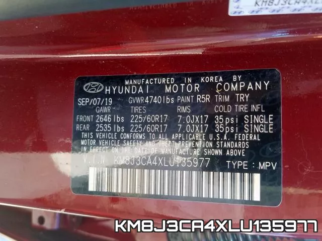 KM8J3CA4XLU135977 фото 2
